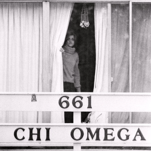 Chi Omega sorority resident, as pictured by Mark Foley 15 January 1978. Published in the periodical's 16 January 1978 edition.