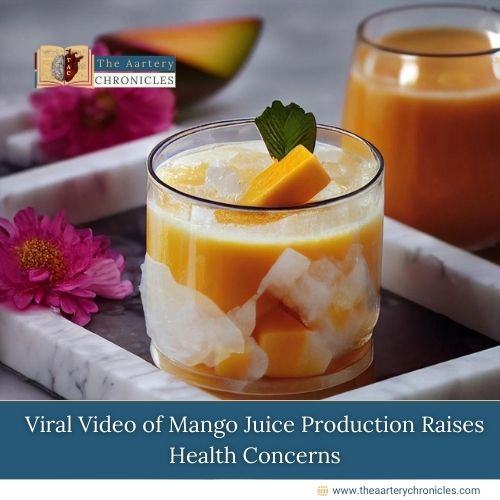 A video showing questionable practices at a mango juice processing plant has gone viral