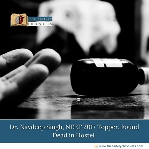 Dr. Navdeep Singh, who gained national attention after securing All India Rank (AIR) 1 in the National Eligibility-cum-Entrance Test (NEET) in 2017, was found dead on Sunday in his hostel room at Maulana Azad Medical College (MAMC), Delhi. 