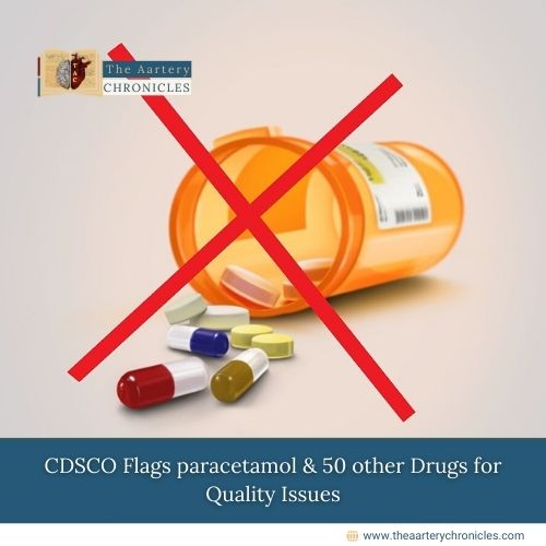 CDSCO Flags paracetamol & 50 other Drugs for Quality Issues