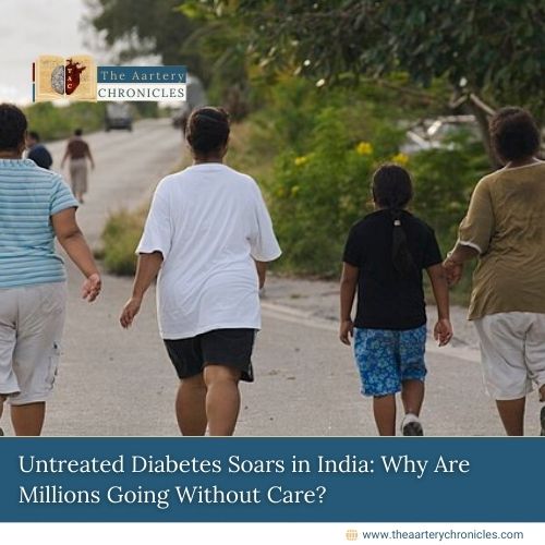 India has emerged as the country with the highest number of untreated diabetes cases