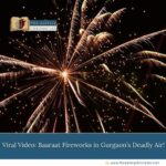 The viral video, reportedly filmed from a Gurgaon resident's balcony, shows a baaraat lighting firecrackers, shooting them into the sky amidst a dense haze.