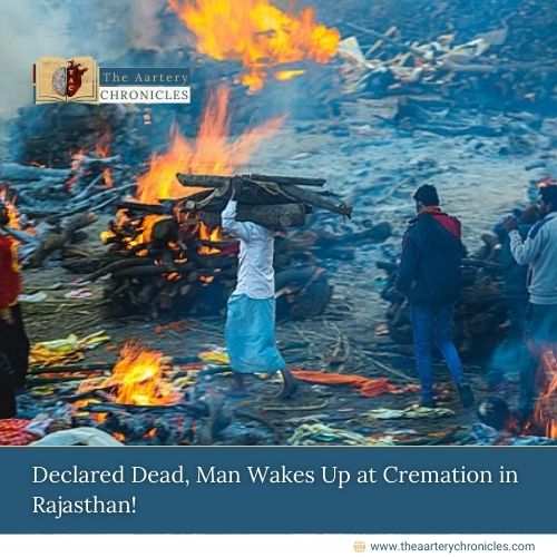 In a surprising turn of events, as Kumar’s body was being prepared for cremation, he began to breathe.