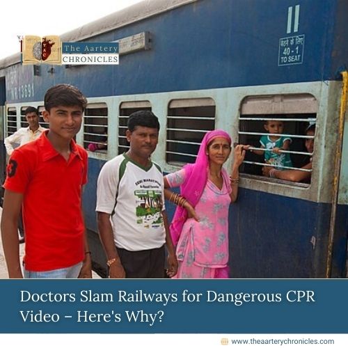 Railways praised a TTE for CPR on an awake man, but doctors say it was dangerous.