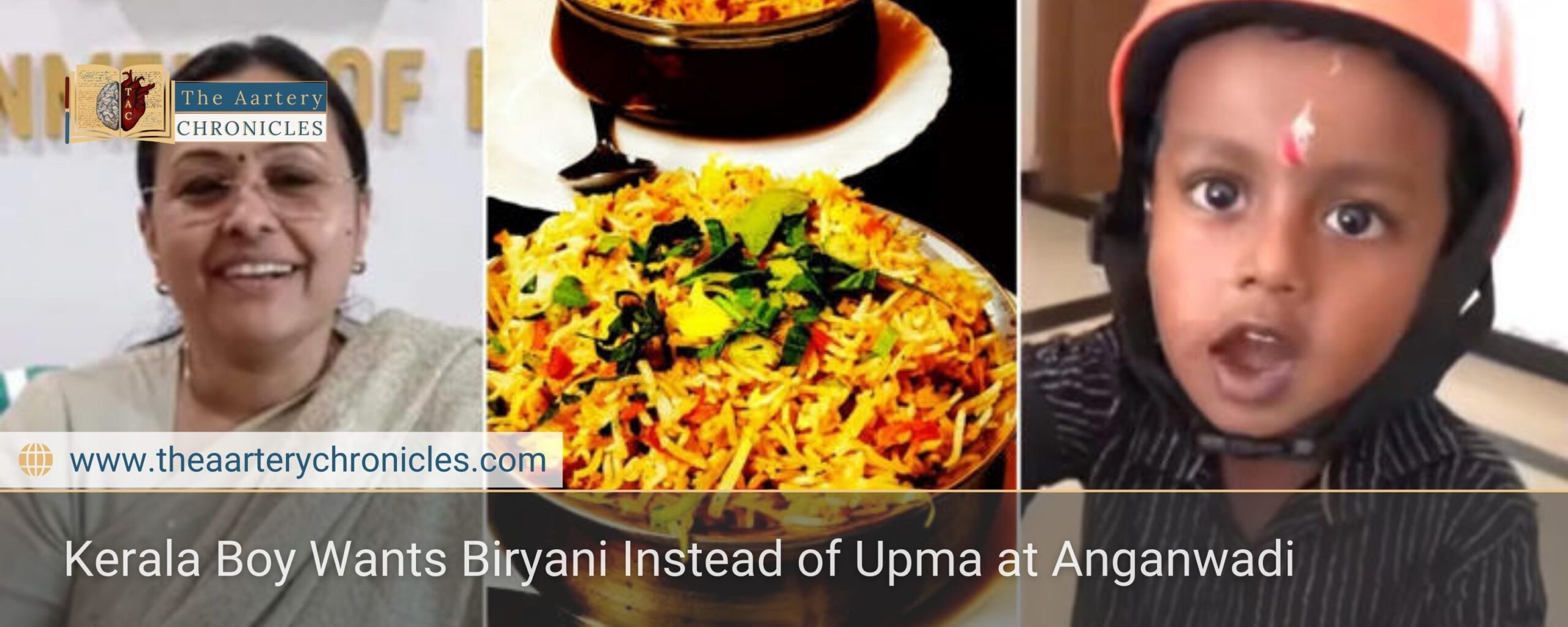 Kerala Boy Wants Biryani Instead of Upma at Anganwadi