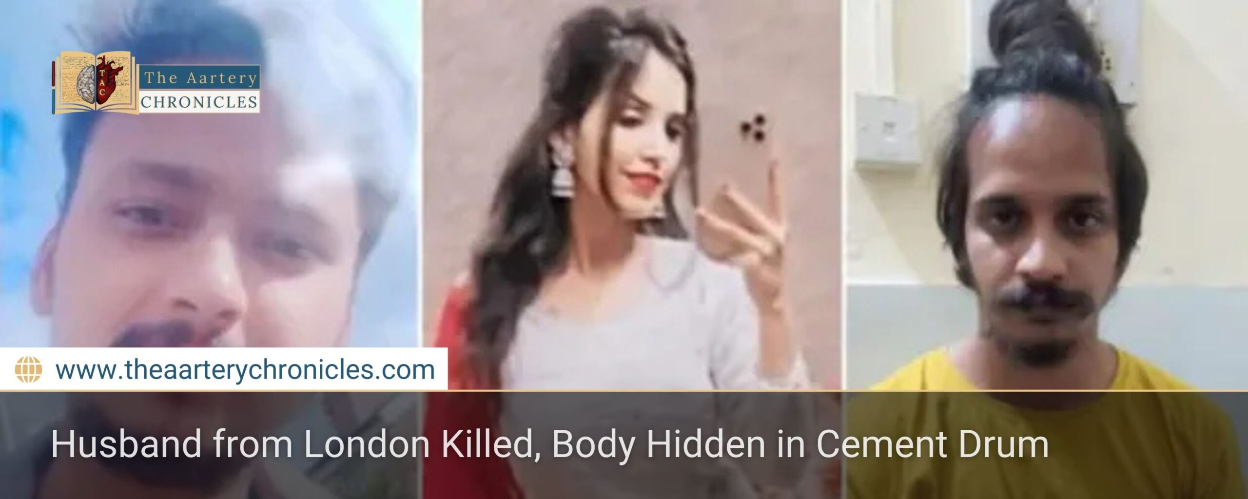Husband from London Killed, Body Hidden in Cement Drum