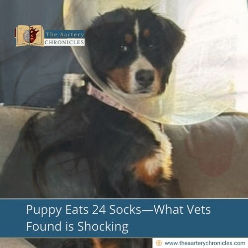 Puppy Eats 24 Socks—What Vets Found is Shocking