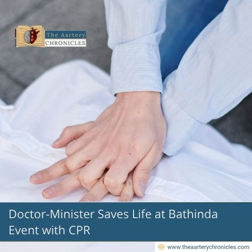 Doctor-Minister Saves Life at Bathinda Event with CPR