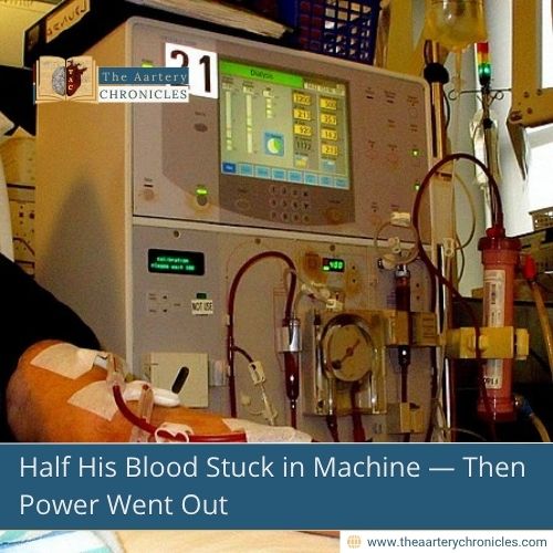 Half His Blood Stuck in Machine — Then Power Went Out