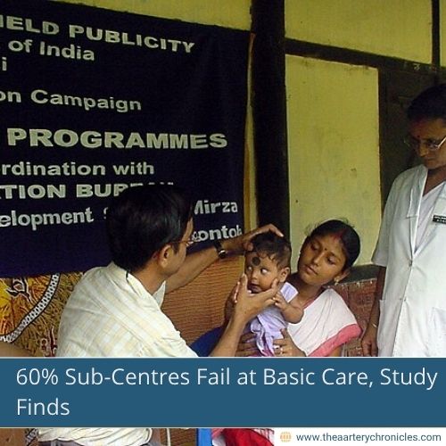 60% Sub-Centres Fail at Basic Care, Study Finds