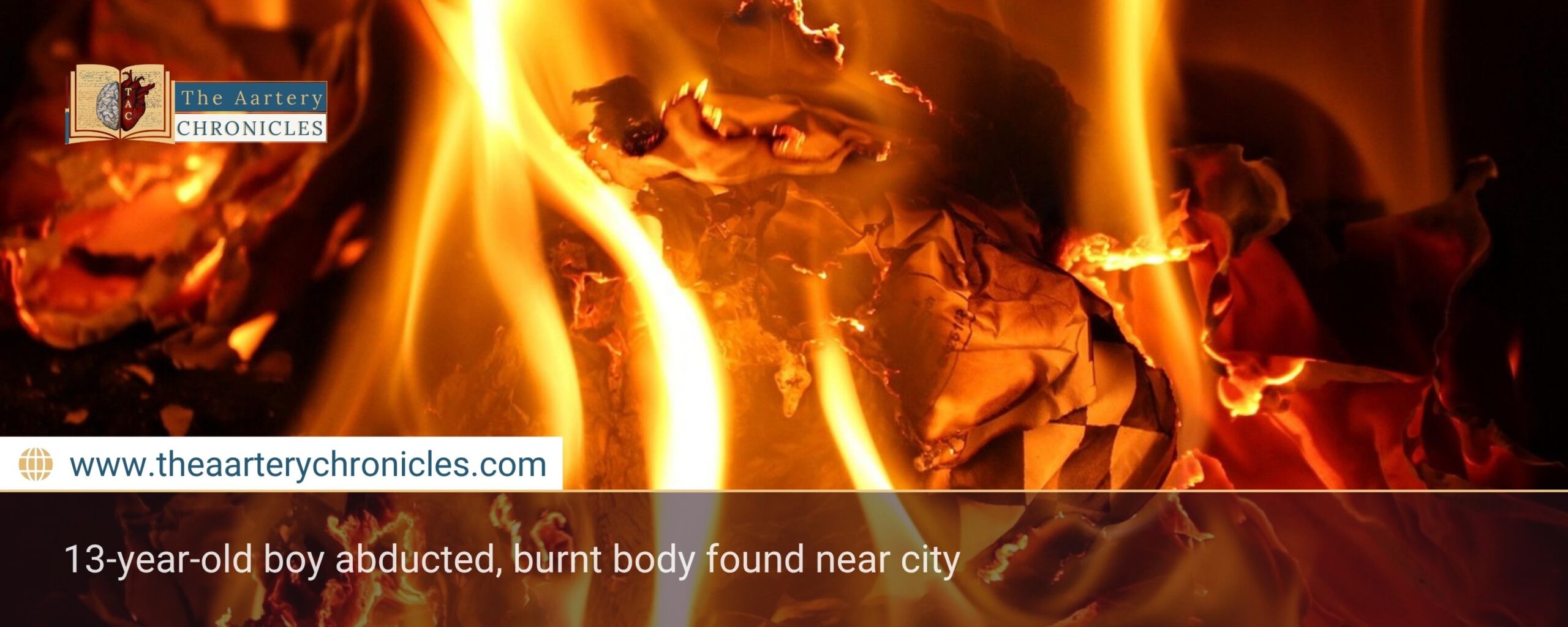 13-year-old boy abducted, burnt body found near city
