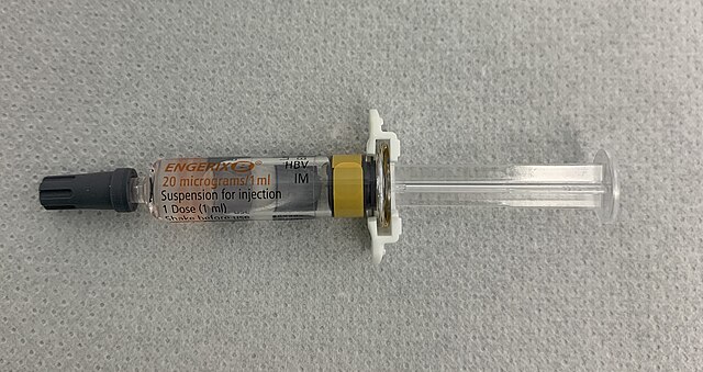 Hepatitis B vaccine ( Image Source - Wikimedia Commons )