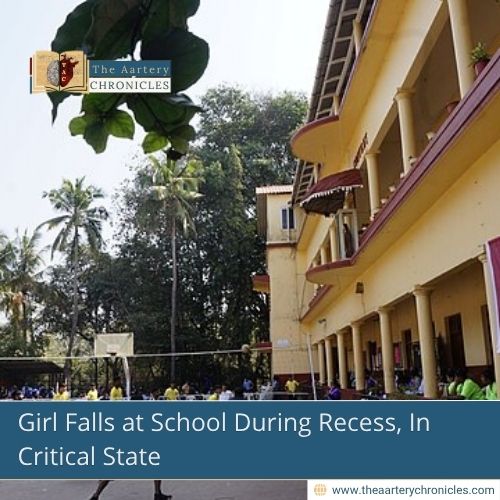 Girl Falls at School During Recess, In Critical State

