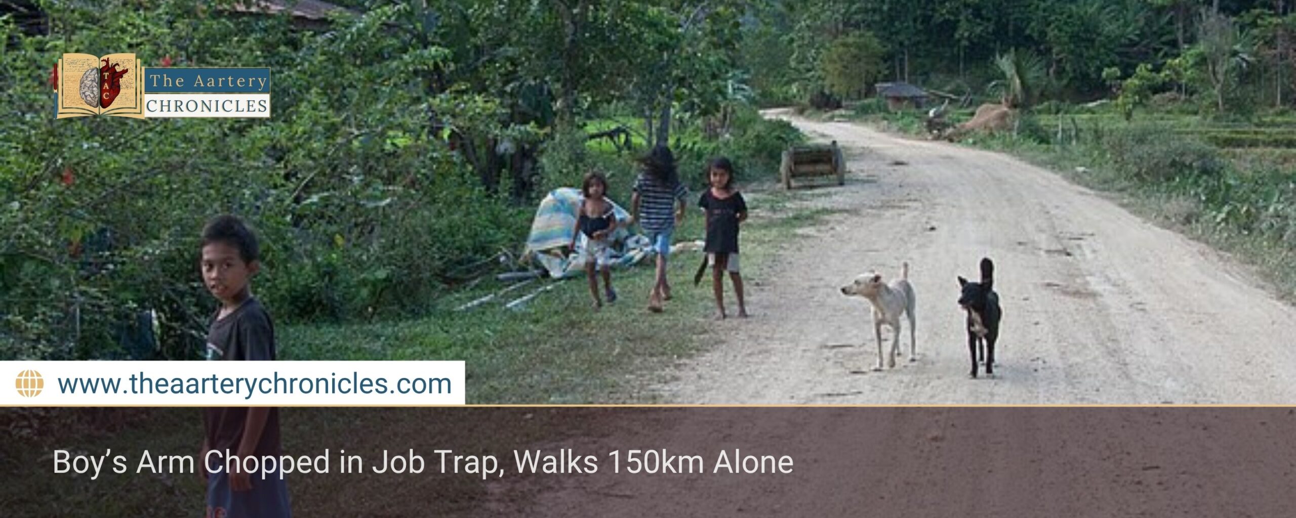 Boy’s Arm Chopped in Job Trap, Walks 150km Alone