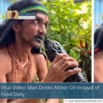 Viral Video: Man Drinks Motor Oil Instead of Food Daily