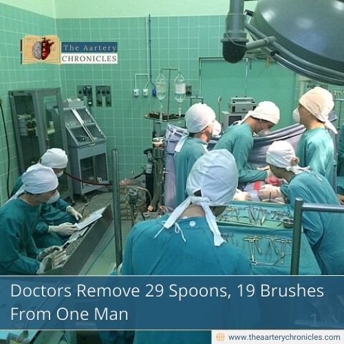 Doctors Remove 29 Spoons, 19 Brushes From One Man