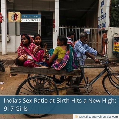 India’s Sex Ratio at Birth Hits a New High: 917 Girls