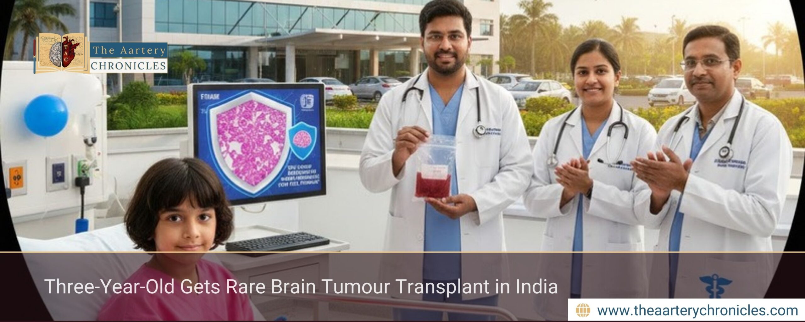 Three-Year-Old Gets Rare Brain Tumour Transplant in India