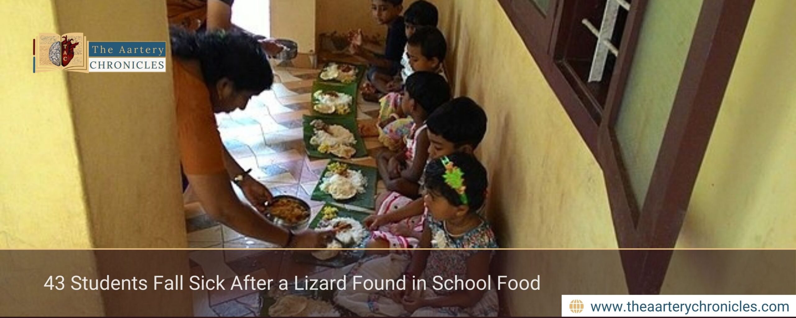 43 Students Fall Sick After a Lizard Found in School Food